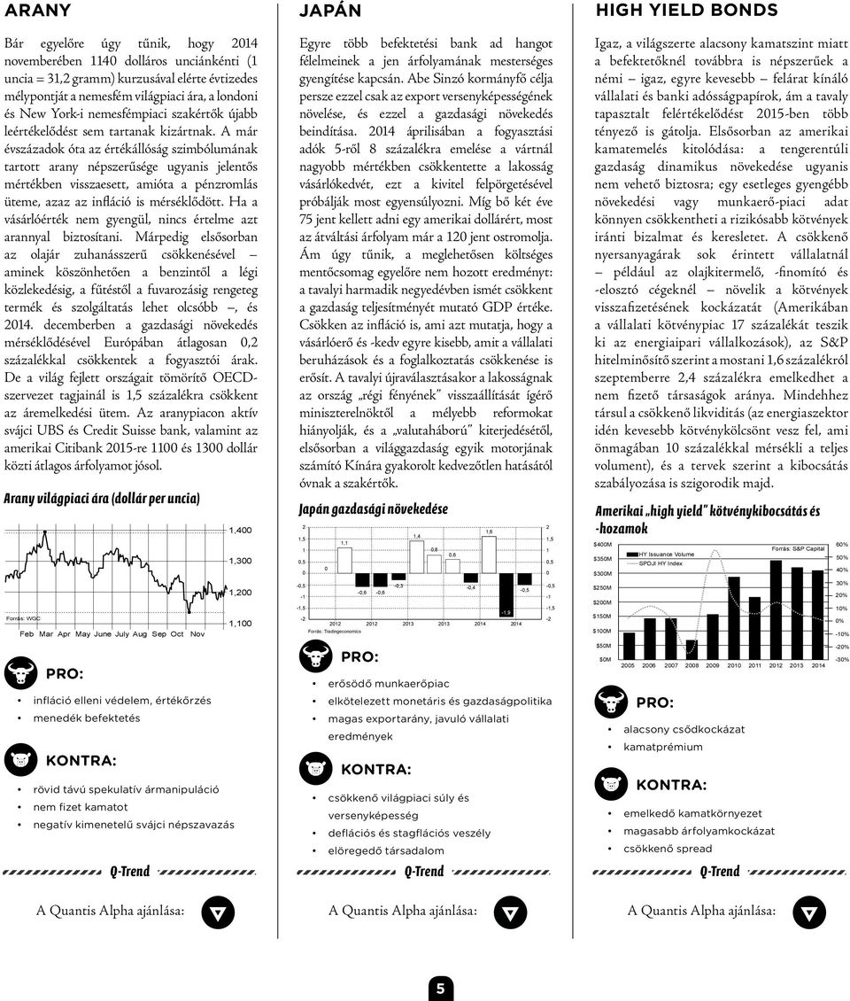 A már évszázadok óta az értékállóság szimbólumának tartott arany népszerűsége ugyanis jelentős mértékben visszaesett, amióta a pénzromlás üteme, azaz az infláció is mérséklődött.