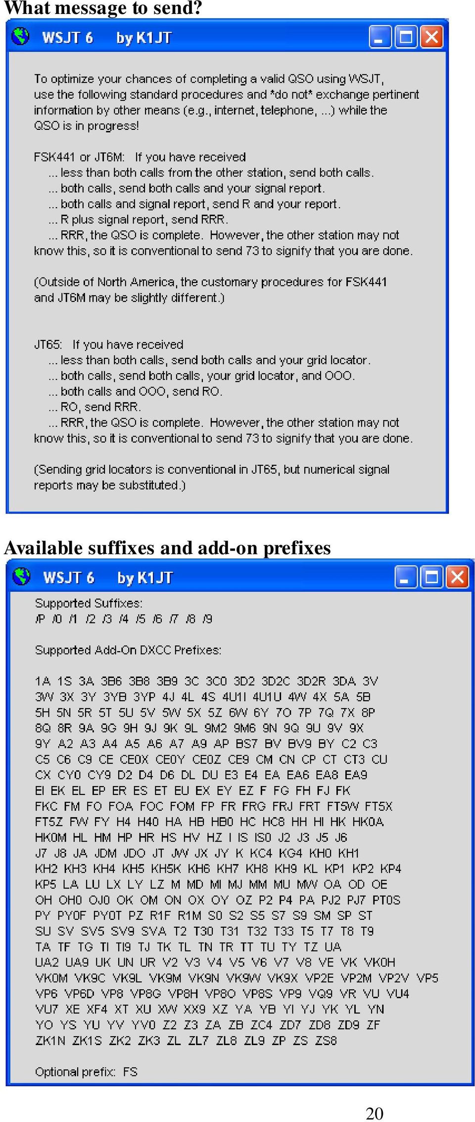 suffixes and
