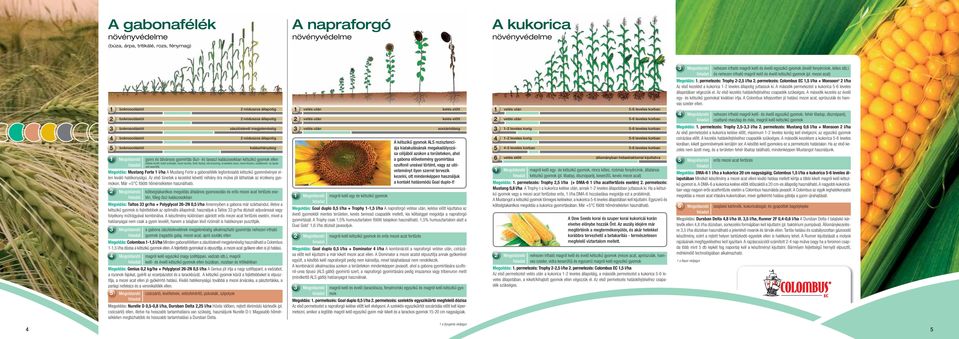 (többek között: keleti szarkaláb, mezei tarsóka, fehér libatop, kék búzavirág, árvakelésű repce, mezei tikszem, szuláklevelű- és lapulevelű keserűfű) Megoldás: Mustang Forte l/ha A Mustang Forte a