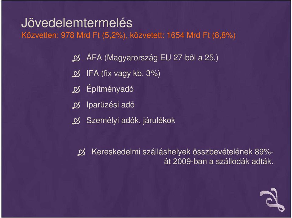 3%) Építményadó Iparőzési adó Személyi adók, járulékok