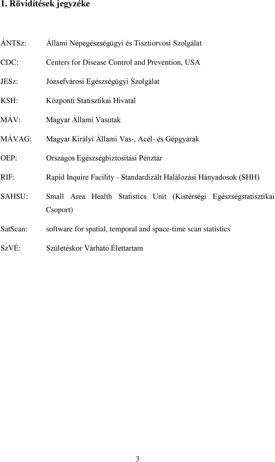 Vas-, Acél- és Gépgyárak Országos Egészségbiztosítási Pénztár Rapid Inquire Facility - Standardizált Halálozási Hányadosok (SHH) Small Area Health