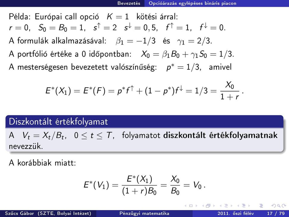 Matematikai Modellalkotás szeminárium BME október PDF Ingyenes letöltés