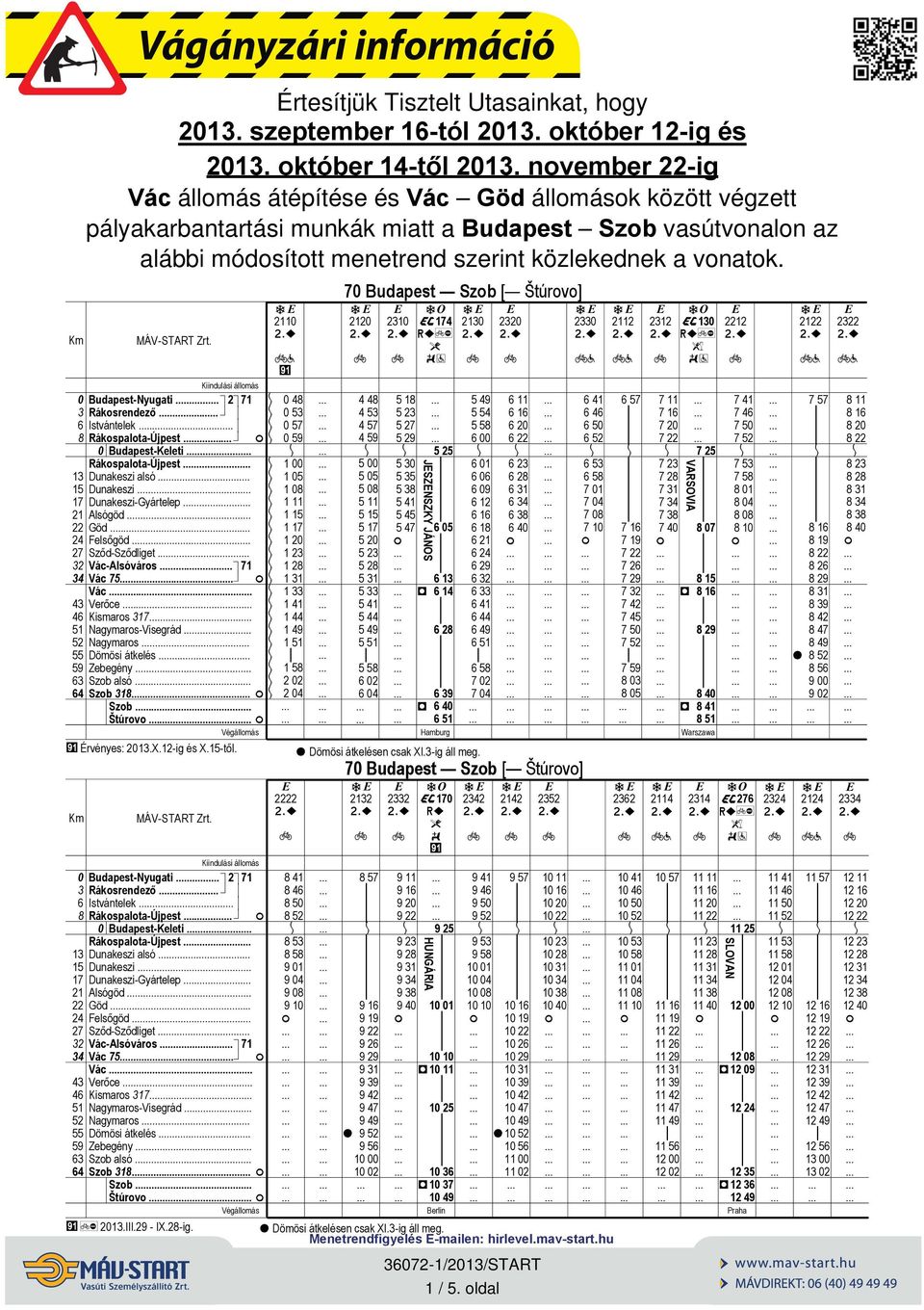 Knduás áomás Budapes-Nyug. Rákosrendező. 6 Isváneek.. 8 Rákospaoa-Újpes? 7 Budapes-Kee Rákospaoa-Újpes. Dunakesz asó. Dunakesz 8 Dunakesz-Gyáreep. Asógöd. Göd. esőgöd.. 2 Sződ-Sződge.