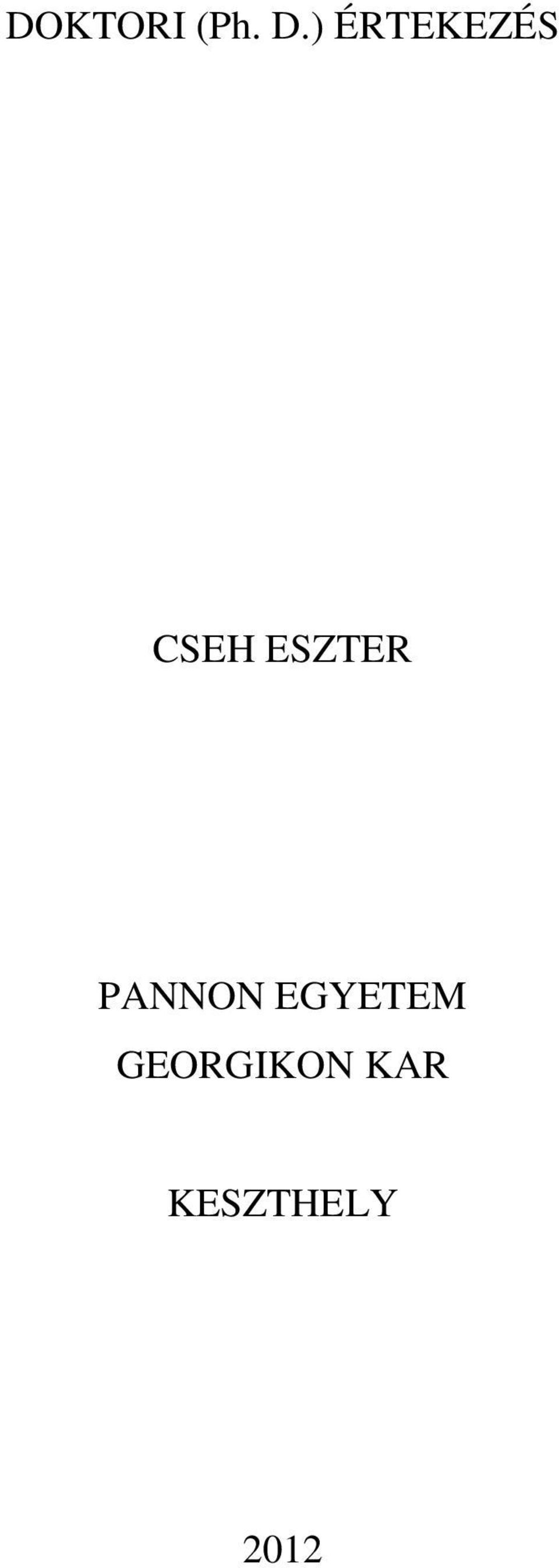 ESZTER PANNON