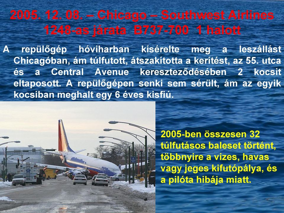 Chicagóban, ám túlfutott, átszakította a kerítést, az 55.