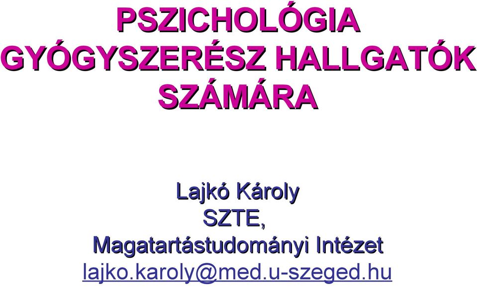 Károly SZTE,