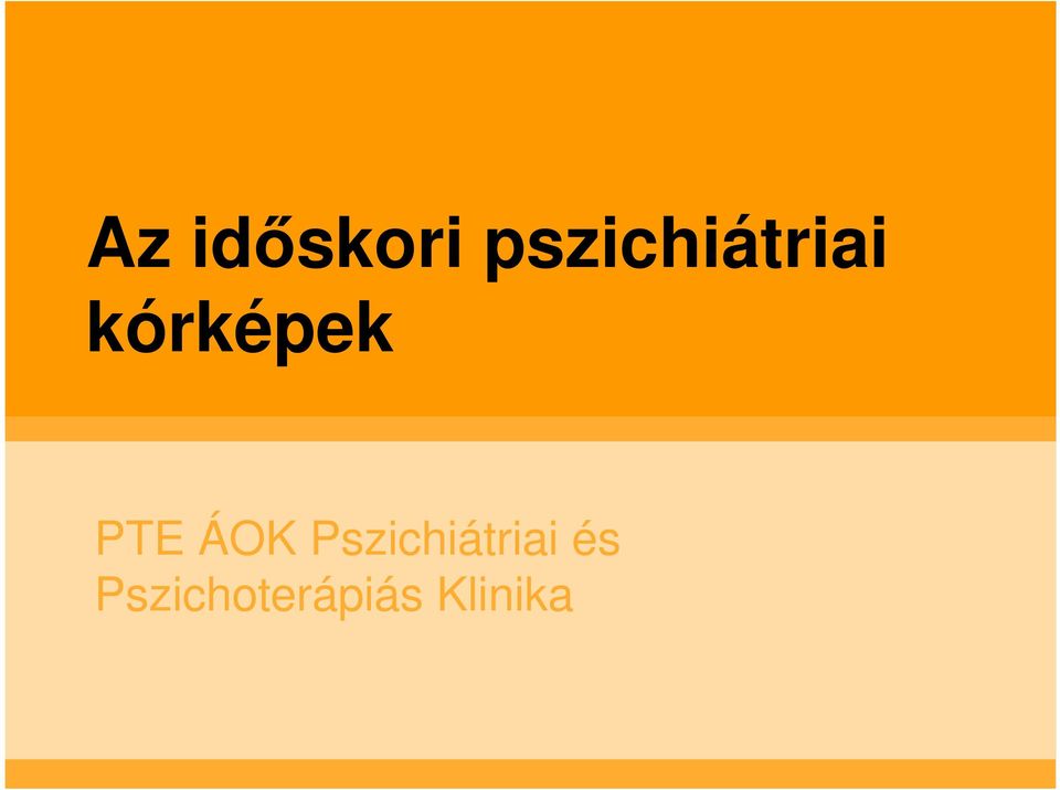 kórképek PTE ÁOK