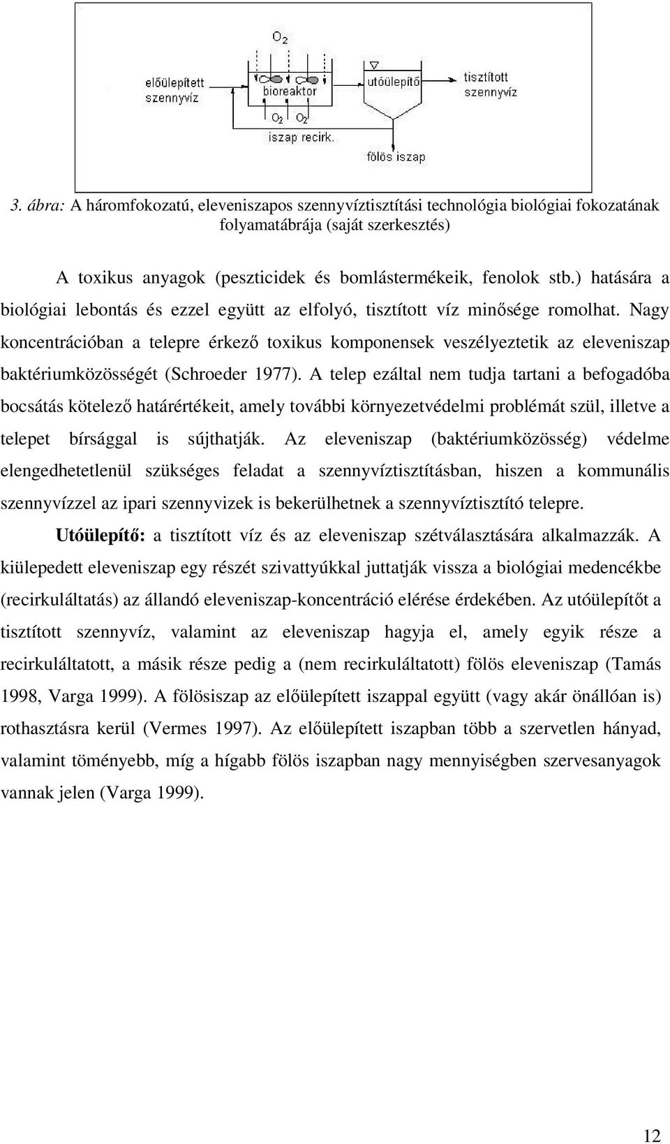 Nagy koncentrációban a telepre érkező toxikus komponensek veszélyeztetik az eleveniszap baktériumközösségét (Schroeder 1977).