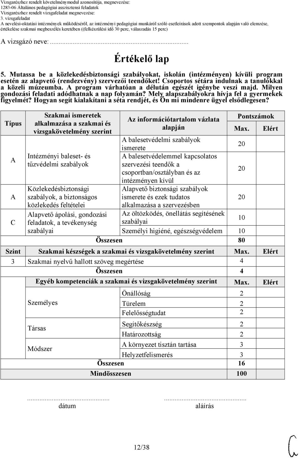 Mely alapszabályokra hívja fel a gyermekek figyelmét? Hogyan segít kialakítani a séta rendjét, és Ön mi mindenre ügyel elsődlegesen?