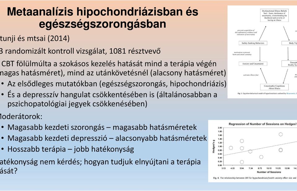 hipochondriázis) És a depresszív hangulat csökkentésében is (általánosabban a pszichopatológiai jegyek csökkenésében) oderátorok: Magasabb kezdeti