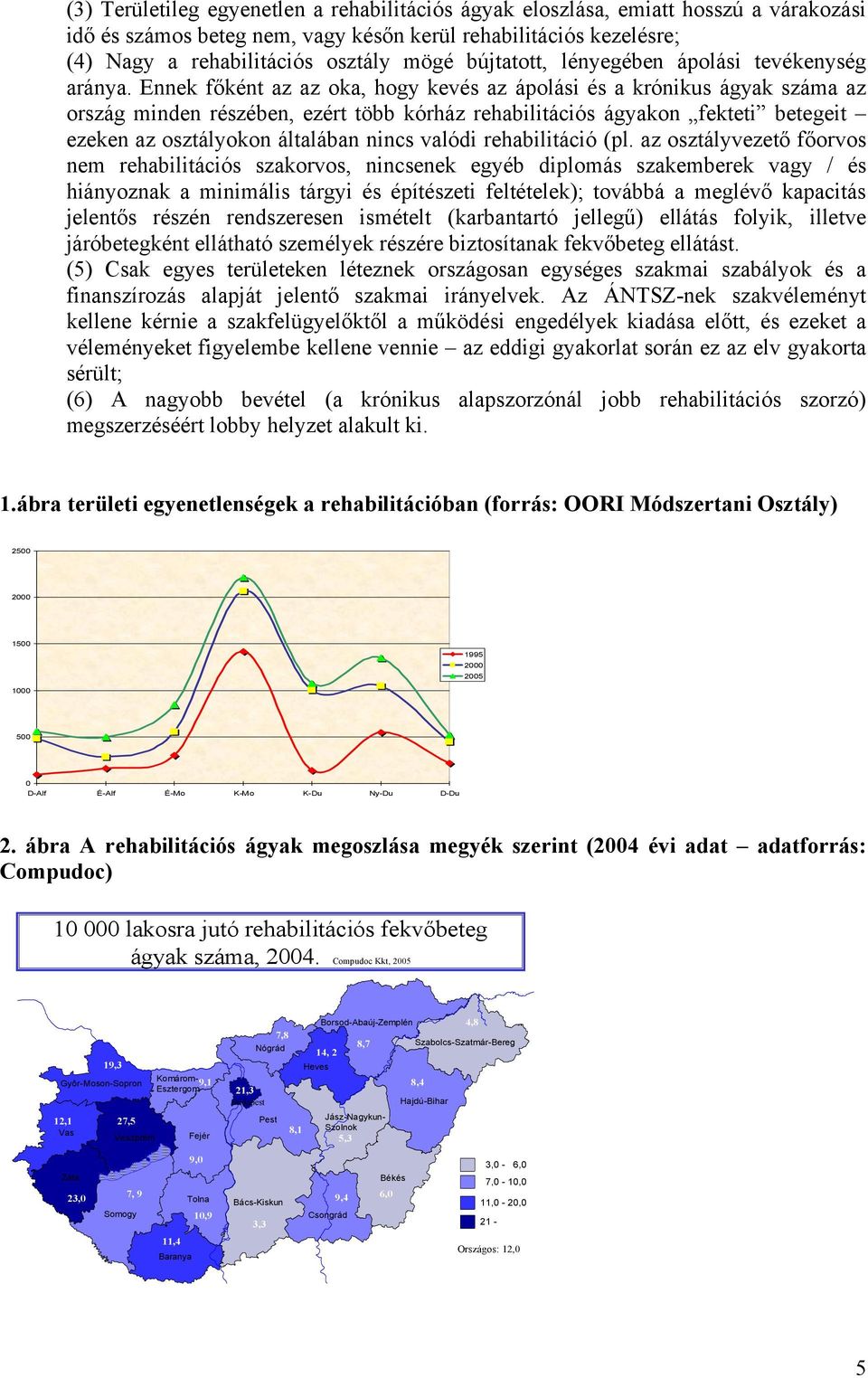 Ennek főként az az oka, hogy kevés az ápolási és a krónikus ágyak száma az ország minden részében, ezért több kórház s ágyakon fekteti betegeit ezeken az osztályokon általában nincs valódi (pl.