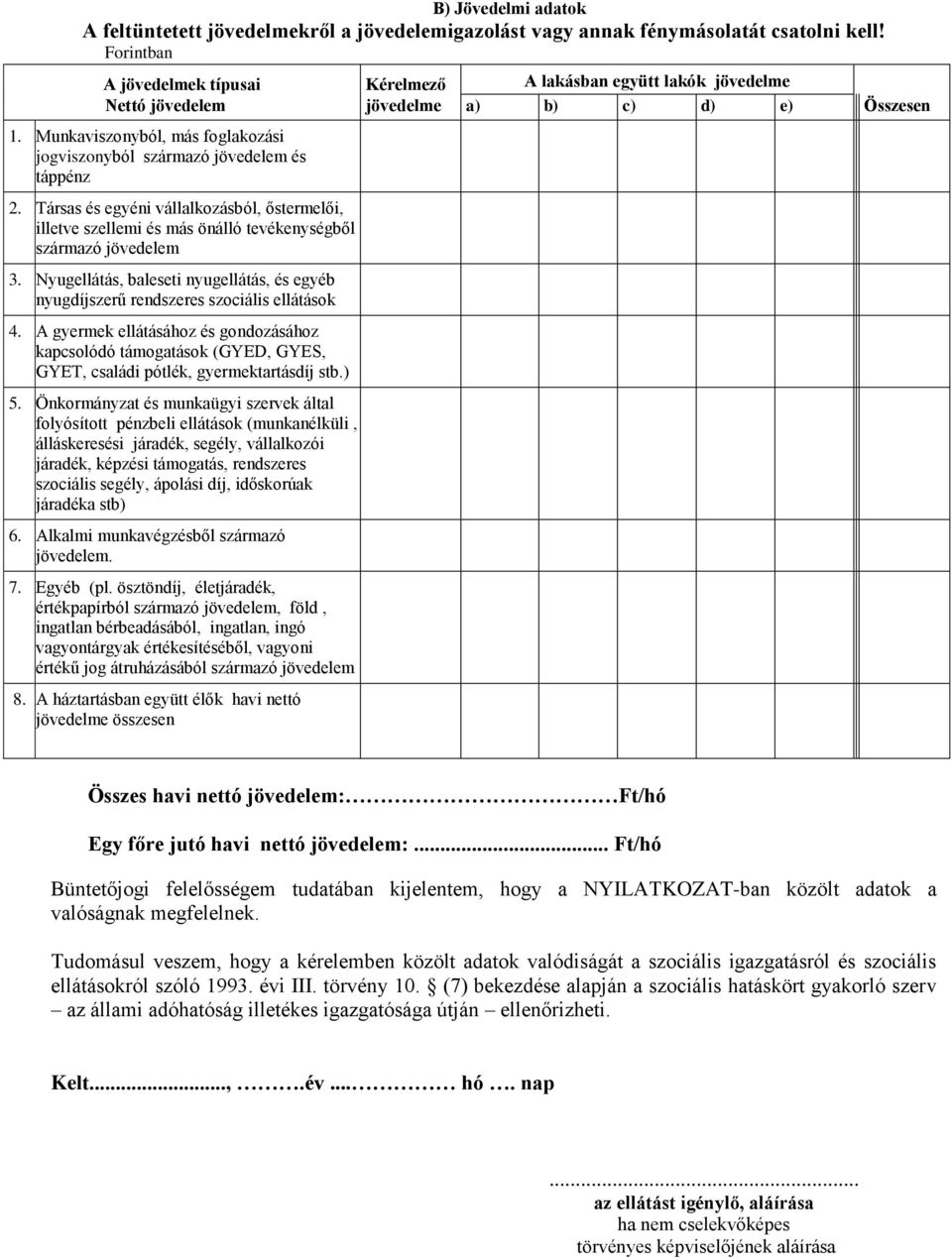 Társas és egyéni vállalkozásból, őstermelői, illetve szellemi és más önálló tevékenységből származó jövedelem 3.