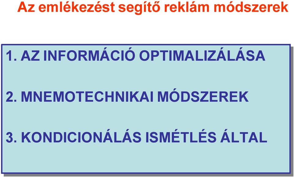 OPTIMALIZÁLÁSA 2.