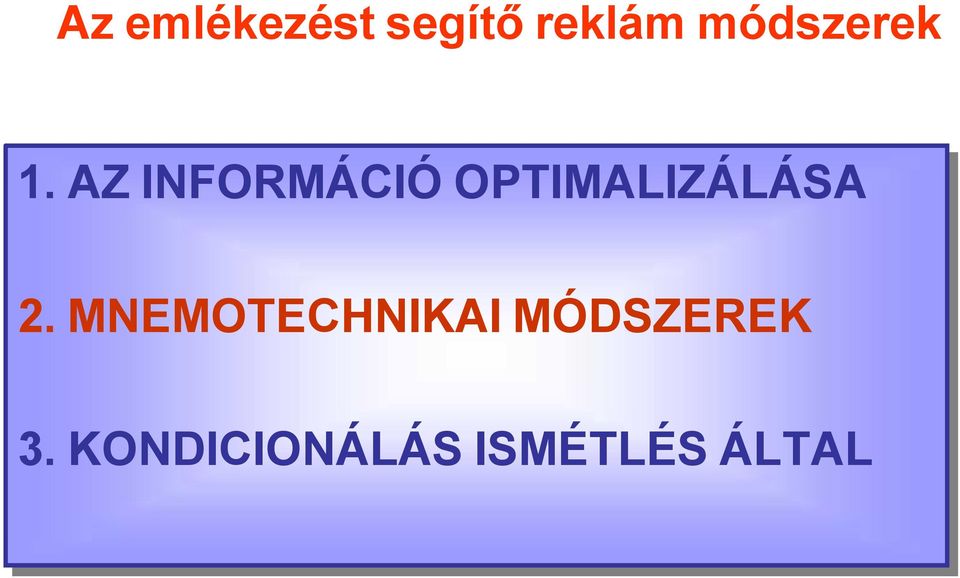 OPTIMALIZÁLÁSA 2.