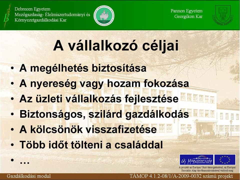 vállalkozás fejlesztése Biztonságos, szilárd