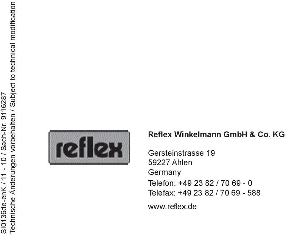 technical modification Reflex Winkelmann GmbH & Co.