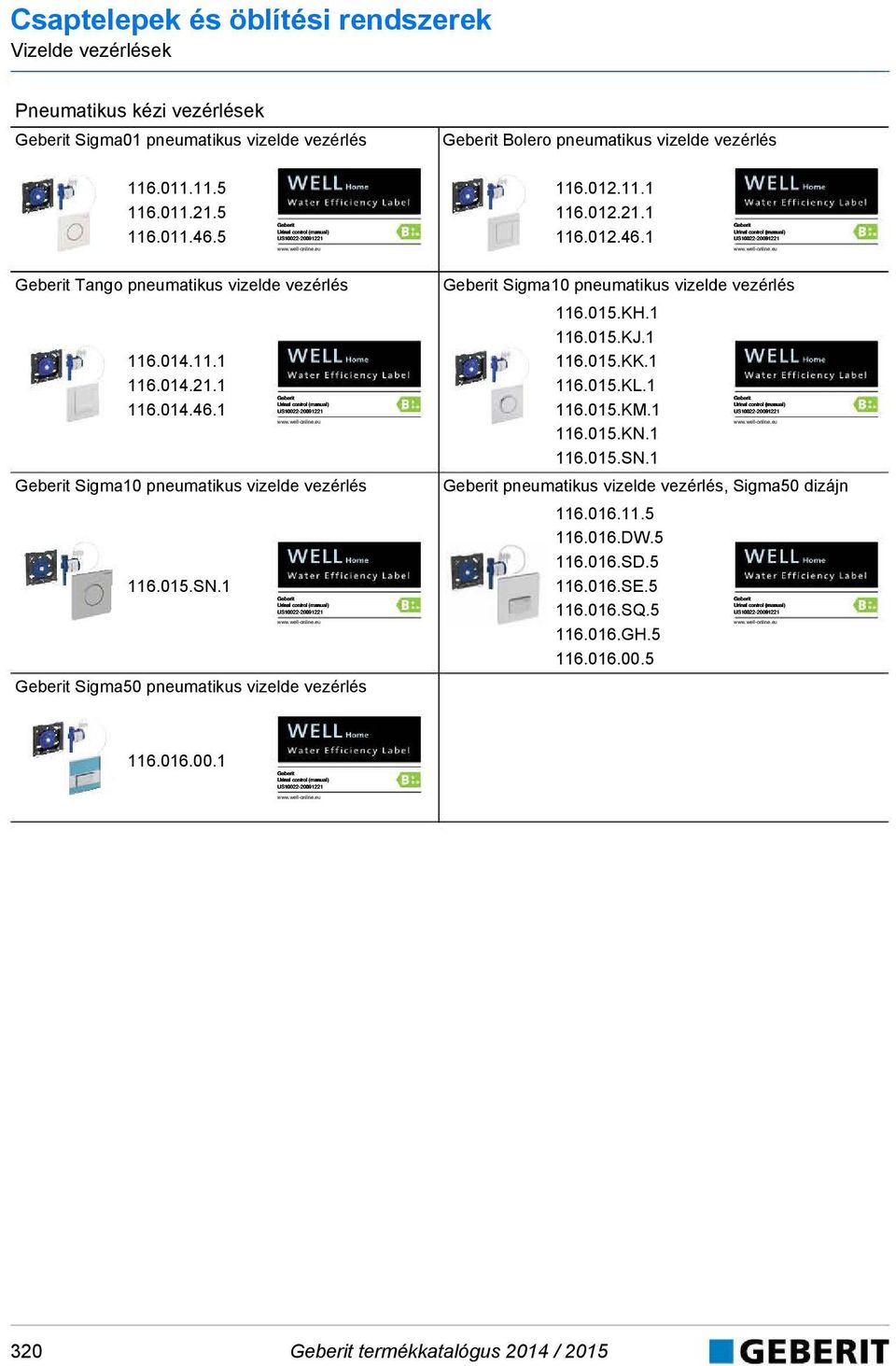 1 Geberit Sigma50 pneumatikus vizelde vezérlés Geberit Sigma10 pneumatikus vizelde vezérlés 116.015.KH.1 116.015.KJ.1 116.015.KK.1 116.015.KL.1 116.015.KM.1 116.015.KN.1 116.015.SN.