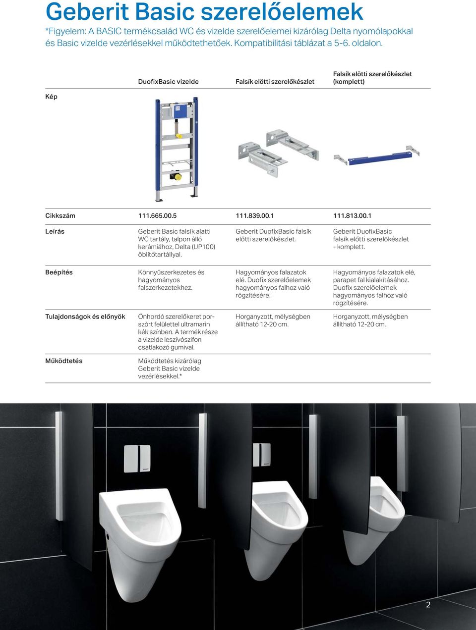 5 111.839.00.1 111.813.00.1 Leírás Geberit Basic falsík alatti WC tartály, talpon álló kerámiához, Delta (UP100) öblítőtartállyal. Geberit Basic falsík előtti szerelőkészlet.