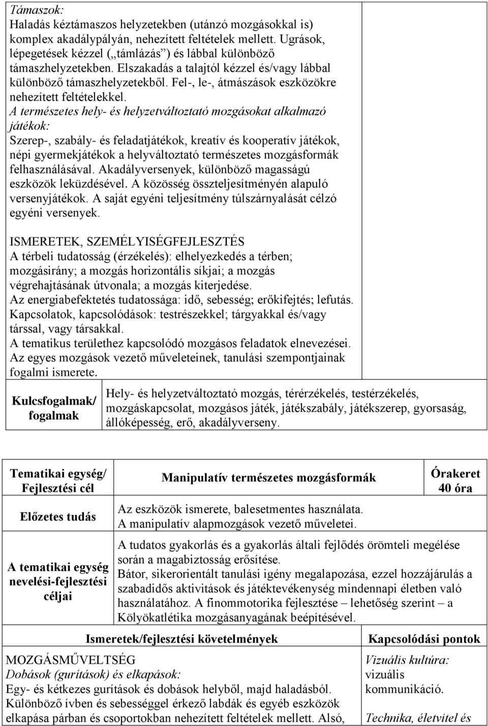 Fel-, le-, átmászások eszközökre nehezített feltételekkel.