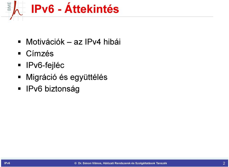 Címzés IPv6-fejléc
