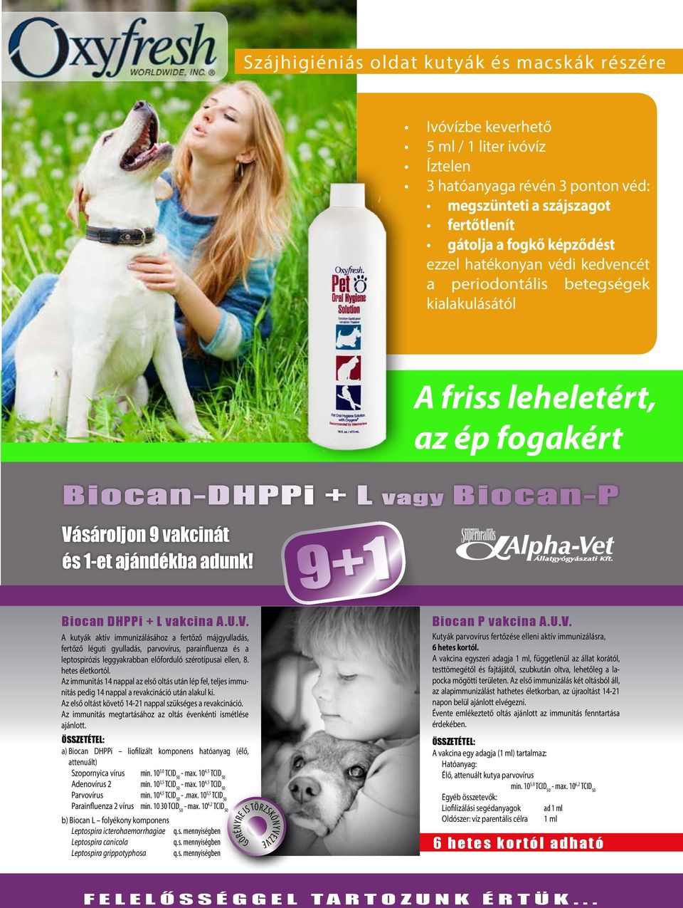 9+1 Biocan DHPPi + L vakcina A.U.V.