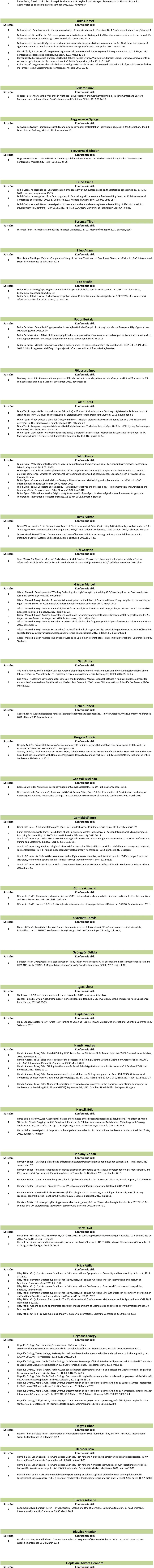 In: Eurosteel 0 Conference Budapest aug -szept Farkas József, Jármai Károly: Csőszelvényű rácsos tartó térfogat- és költség minimálása elmozdulás-korlát esetén.