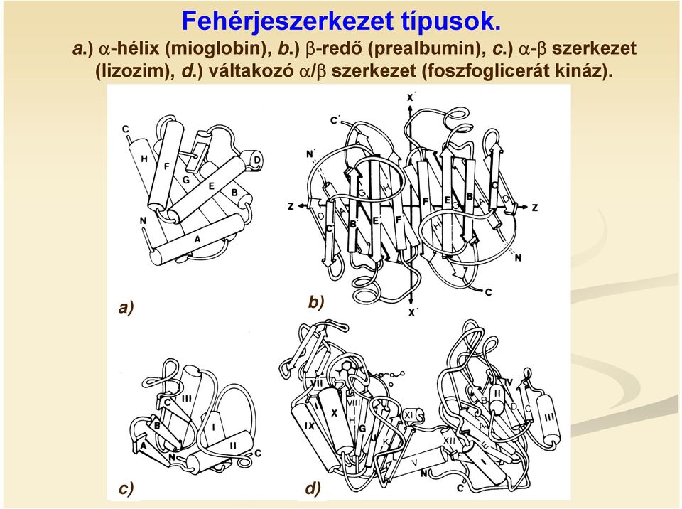 ) β-redő (prealbumin), c.