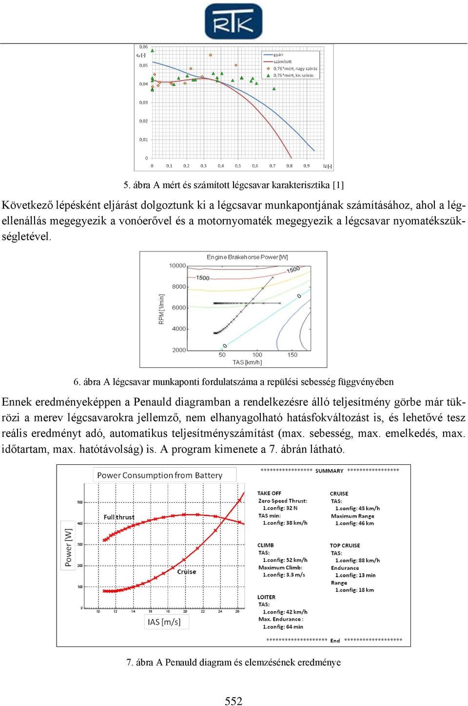 ábra A légcsavar munkaponti fordulatszáma a repülési sebesség függvényében Ennek eredményeképpen a Penauld diagramban a rendelkezésre álló teljesítmény görbe már tükrözi a merev