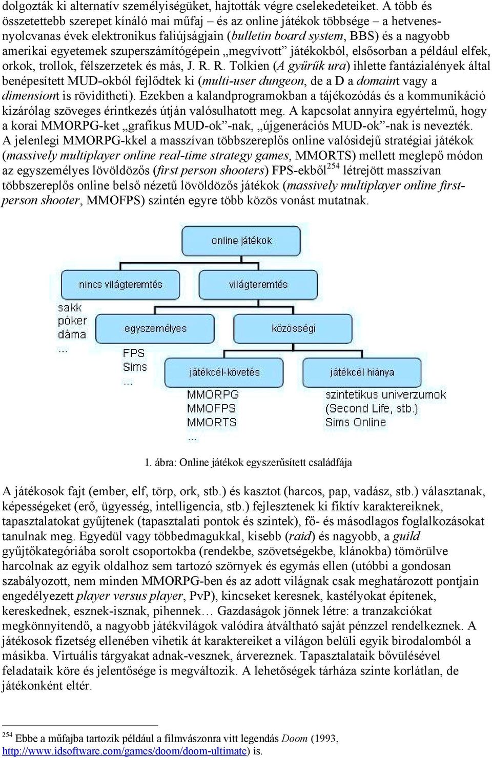 szuperszámítógépein megvívott játékokból, elsősorban a például elfek, orkok, trollok, félszerzetek és más, J. R.