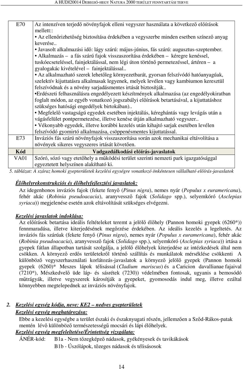 Alkalmazás a fás szárú fajok visszaszorítása érdekében kéregre kenéssel, tuskóecseteléssel, fainjektálással, nem légi úton történő permetezéssel, ártéren a gyalogakác kivételével fainjektálással.