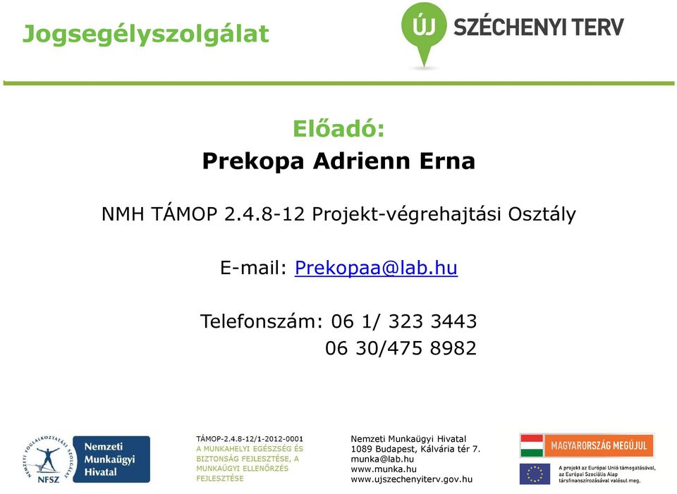 8-12 Projekt-végrehajtási Osztály