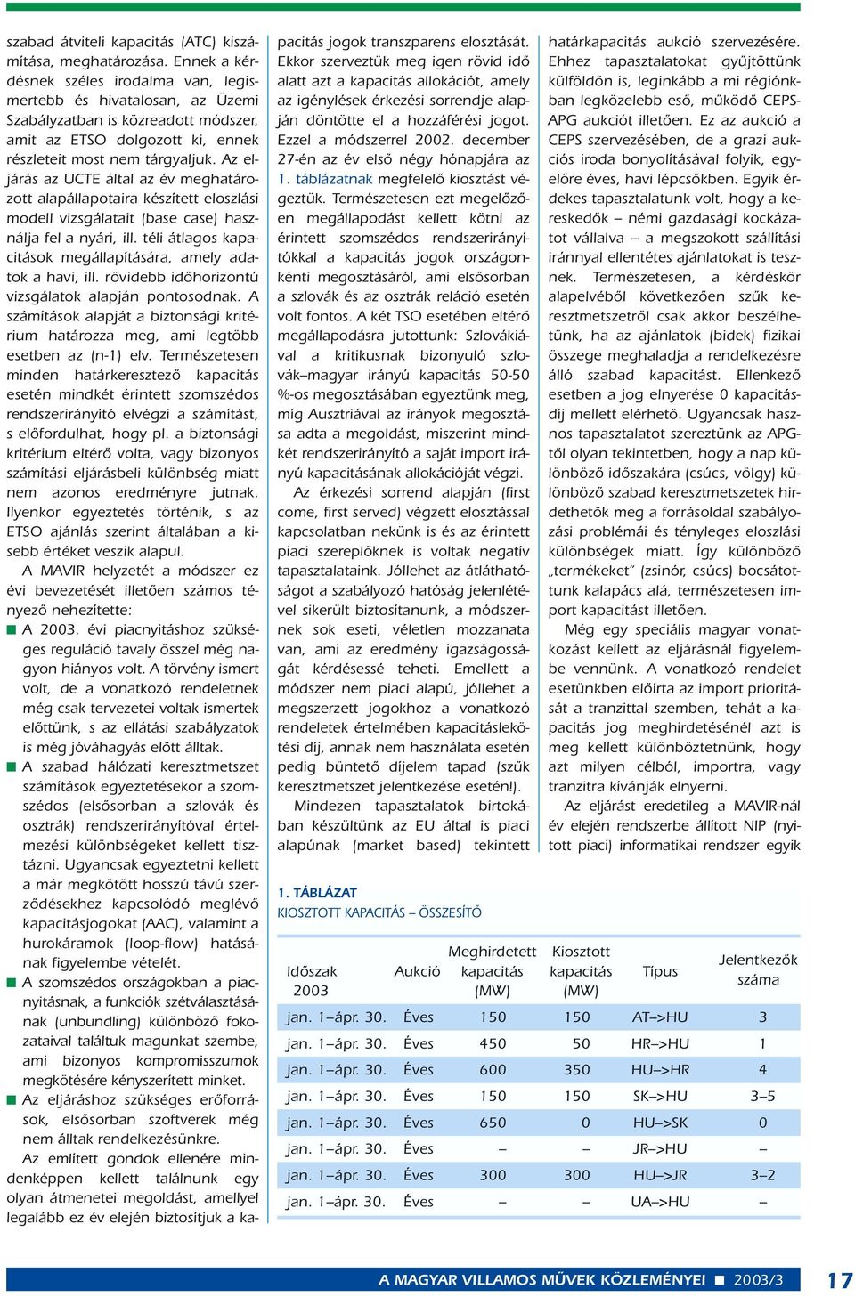 Az eljárás az UCTE által az év meghatározott alapállapotaira készített eloszlási modell vizsgálatait (base case) használja fel a nyári, ill.