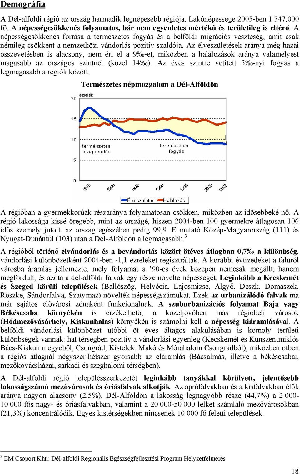 Az élveszületések aránya még hazai összevetésben is alacsony, nem éri el a 9 -et, miközben a halálozások aránya valamelyest magasabb az országos szintnél (közel 14 ).