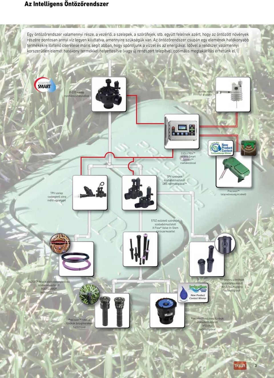 Az öntözőrendszer csupán egy elemének hatékonyabb termékekre történő cserélése máris segít abban, hogy spóroljunk a vízzel és az energiával.