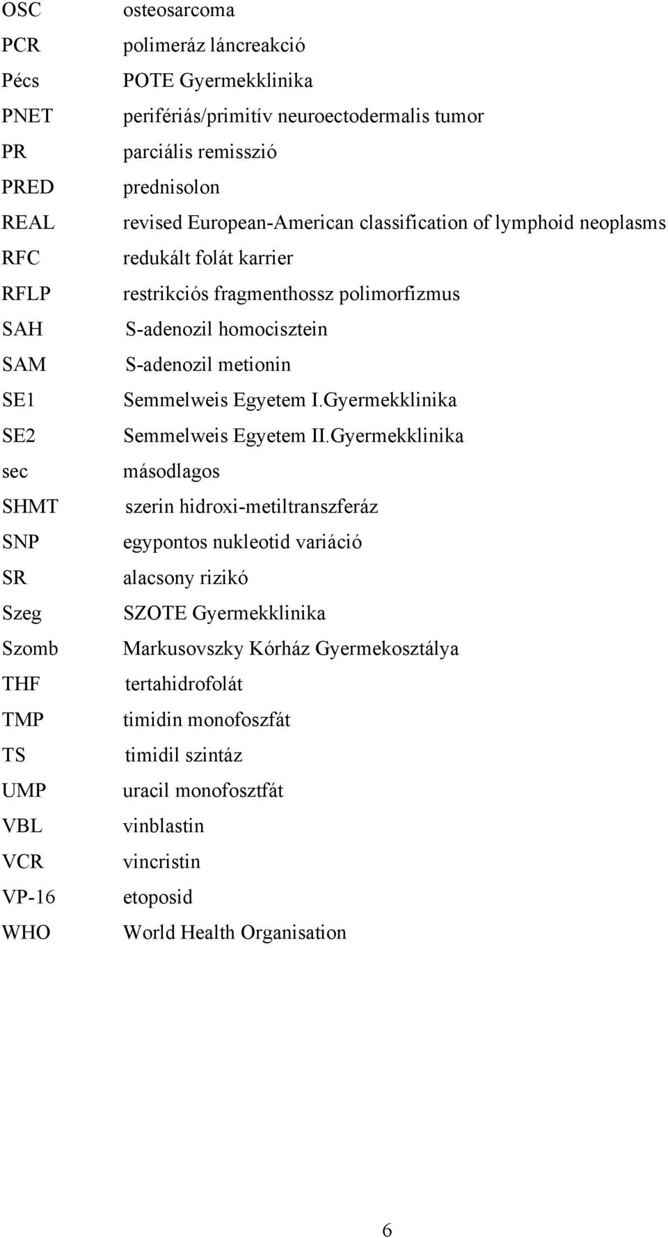 S-adenozil homocisztein S-adenozil metionin Semmelweis Egyetem I.Gyermekklinika Semmelweis Egyetem II.