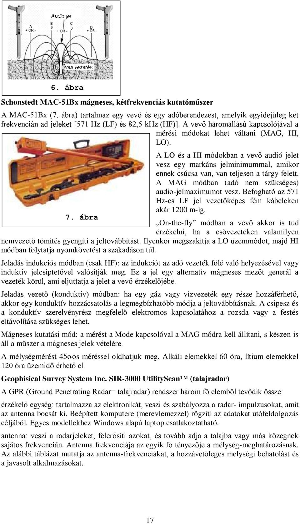 A vevő háromállású kapcsolójával a mérési módokat lehet váltani (MAG, HI, LO).