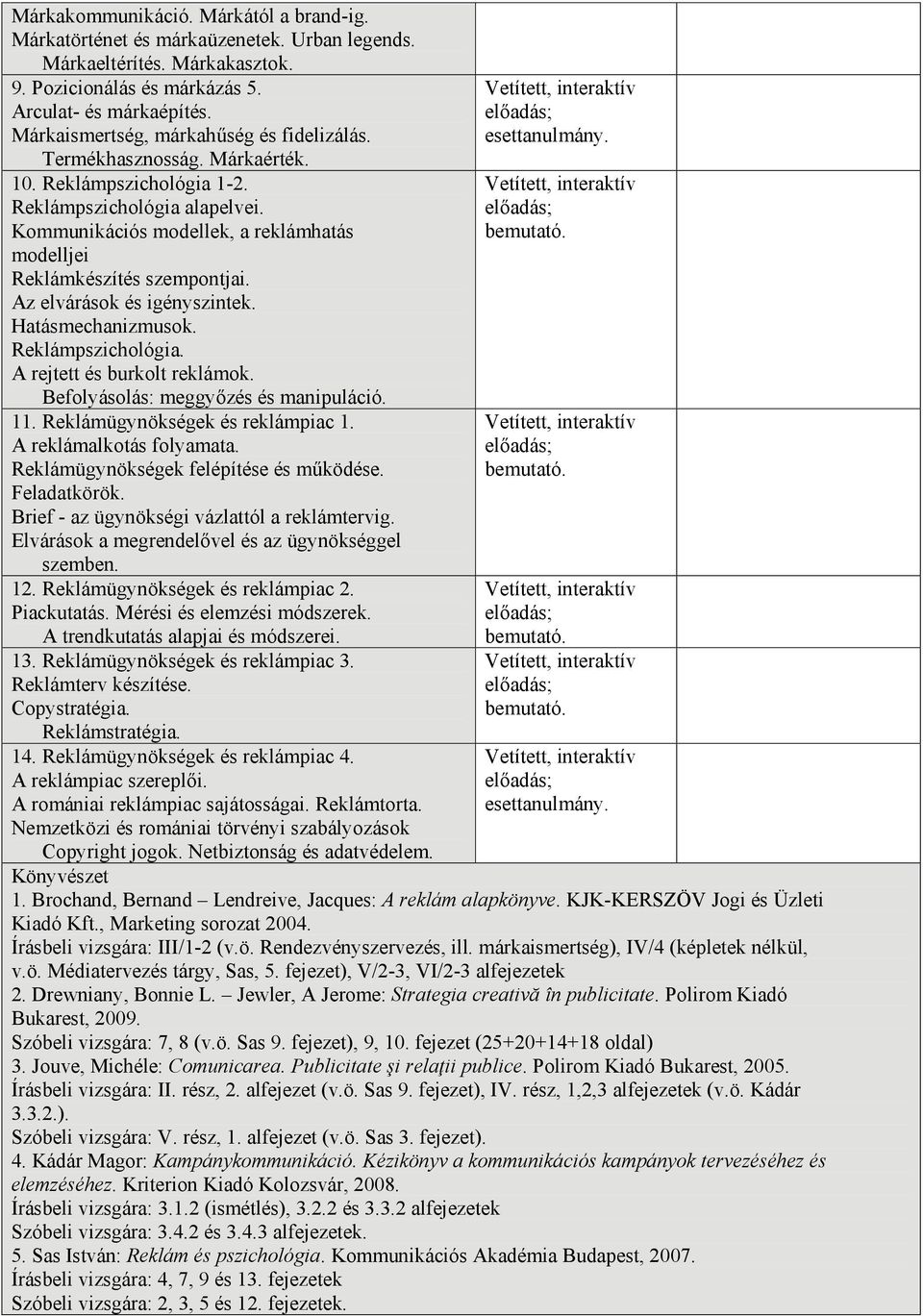 Kommunikációs modellek, a reklámhatás modelljei Reklámkészítés szempontjai. Az elvárások és igényszintek. Hatásmechanizmusok. Reklámpszichológia. A rejtett és burkolt reklámok.