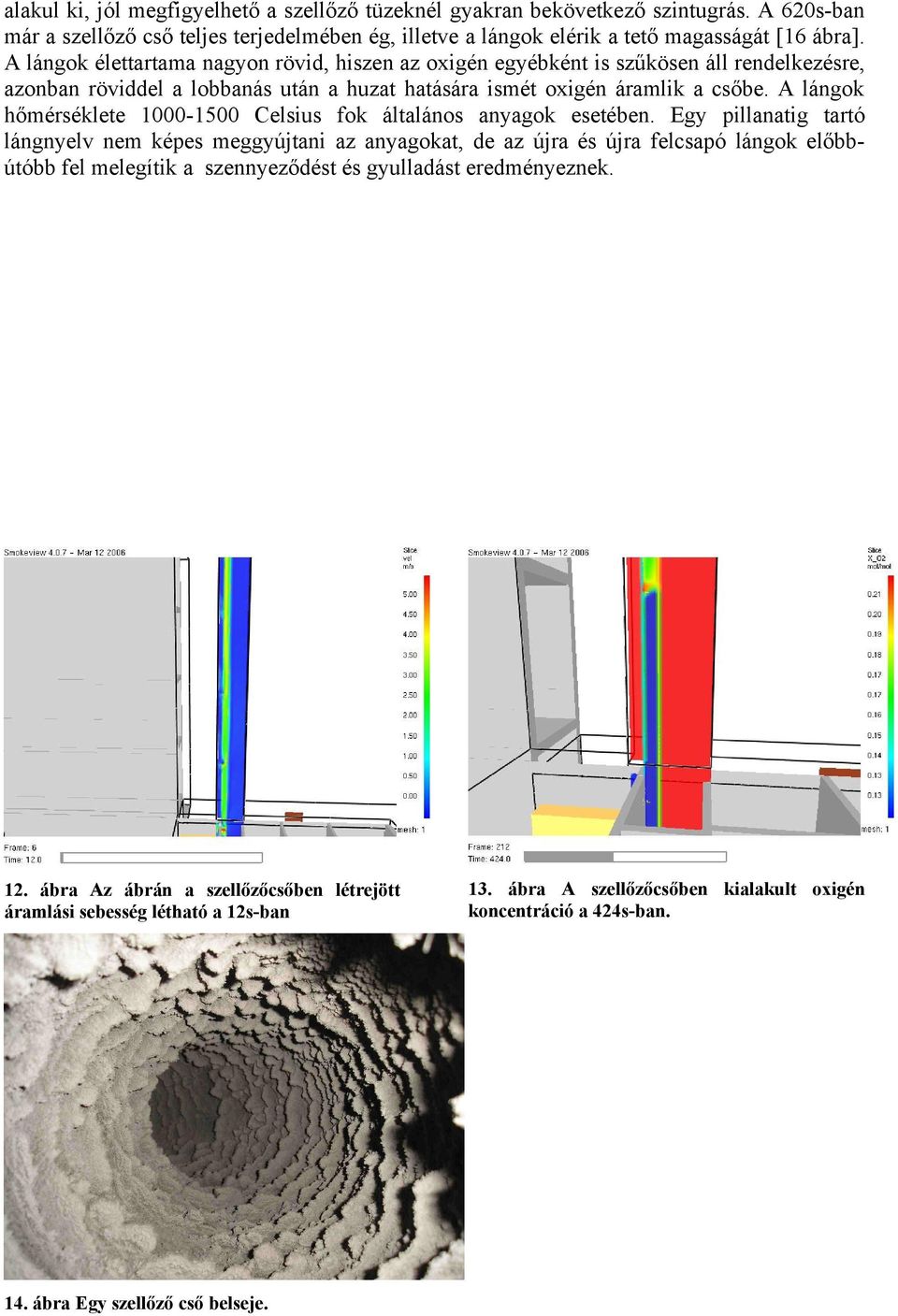 A lángok hőmérséklete 1000-1500 Celsius fok általános anyagok esetében.