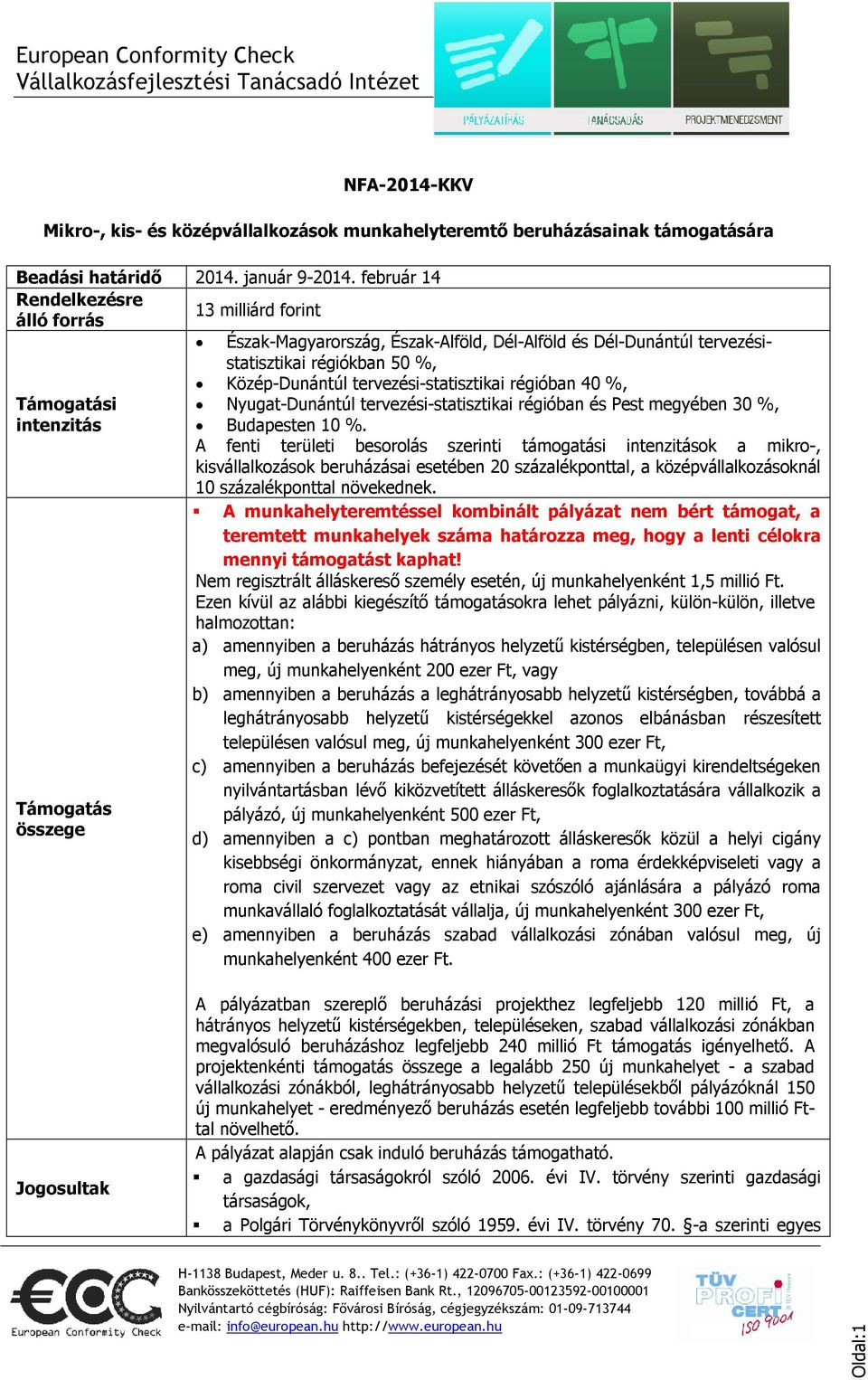 Közép-Dunántúl tervezési-statisztikai régióban 40 %, Nyugat-Dunántúl tervezési-statisztikai régióban és Pest megyében 30 %, Budapesten 10 %.