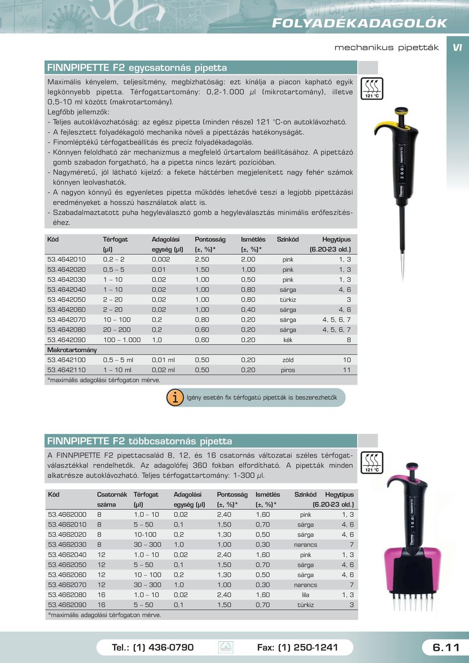 - A fejlesztett folyadékagoló mechanika növeli a pipettázás hatékonyságát. - Finomléptékû térfogatbeállítás és precíz folyadékadagolás.