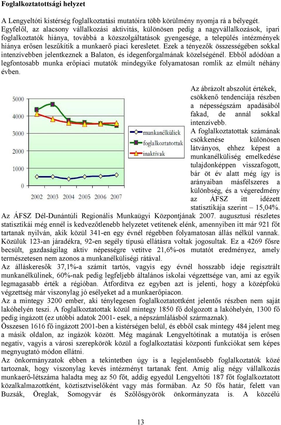 leszűkítik a munkaerő piaci keresletet. Ezek a tényezők összességében sokkal intenzívebben jelentkeznek a Balaton, és idegenforgalmának közelségénél.