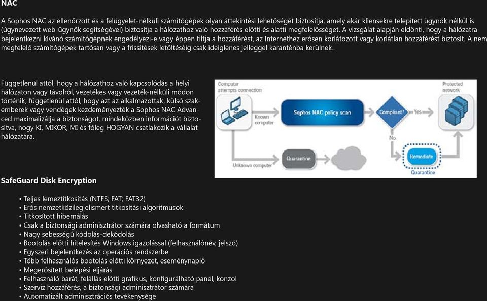 A vizsgálat alapján eldönti, hogy a hálózatra bejelentkezni kívánó számítógépnek engedélyezi-e vagy éppen tiltja a hozzáférést, az Internethez erősen korlátozott vagy korlátlan hozzáférést biztosít.