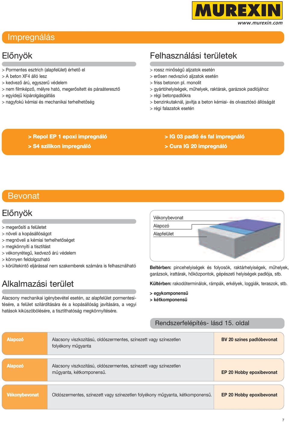 monolit > gyártóhelyiségek, műhelyek, raktárak, garázsok padlójához > régi betonpadlókra > benzinkutaknál, javítja a beton kémiai- és olvasztósó állóságát > régi falazatok esetén > Repol EP 1 epoxi