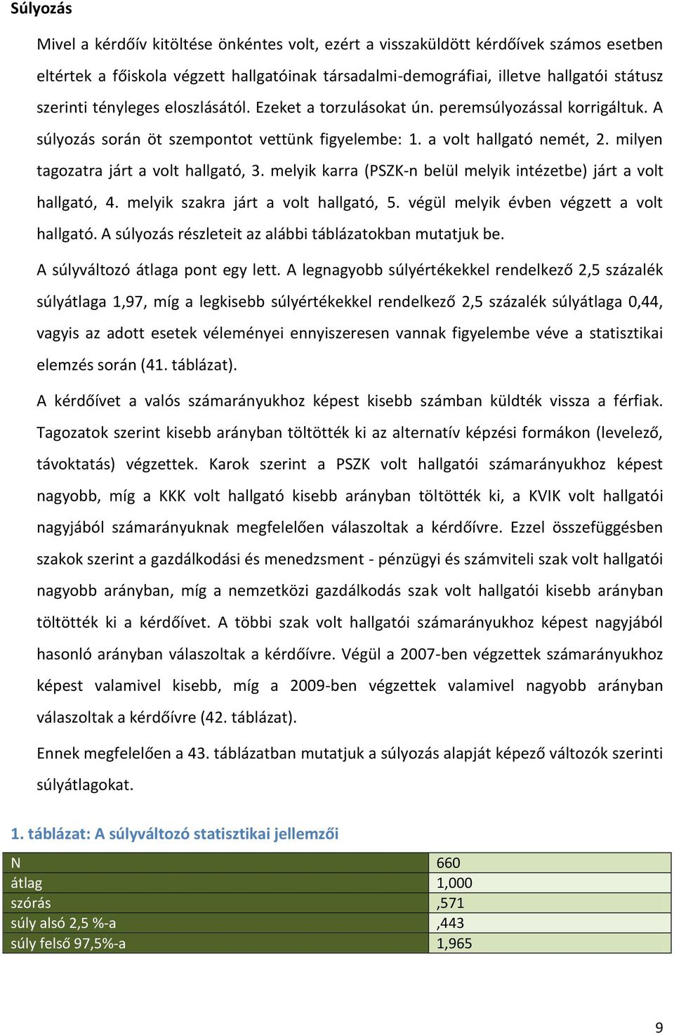 melyik karra (PSZK-n belül melyik intézetbe) járt a volt hallgató,. melyik szakra járt a volt hallgató, 5. végül melyik évben végzett a volt hallgató.