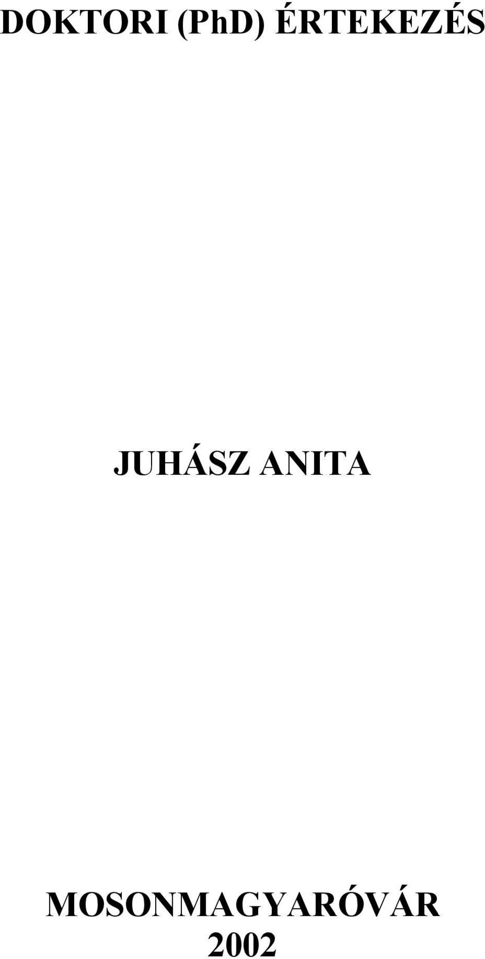 JUHÁSZ ANITA