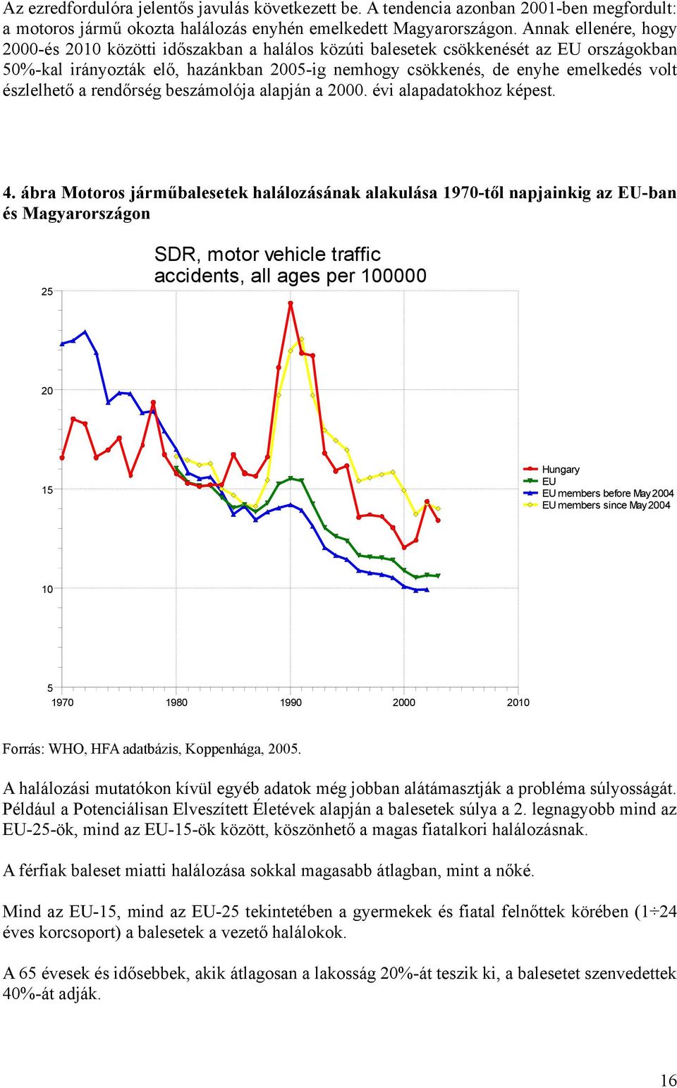 észlelhető a rendőrség beszámolója alapján a 2000. évi alapadatokhoz képest. 4.