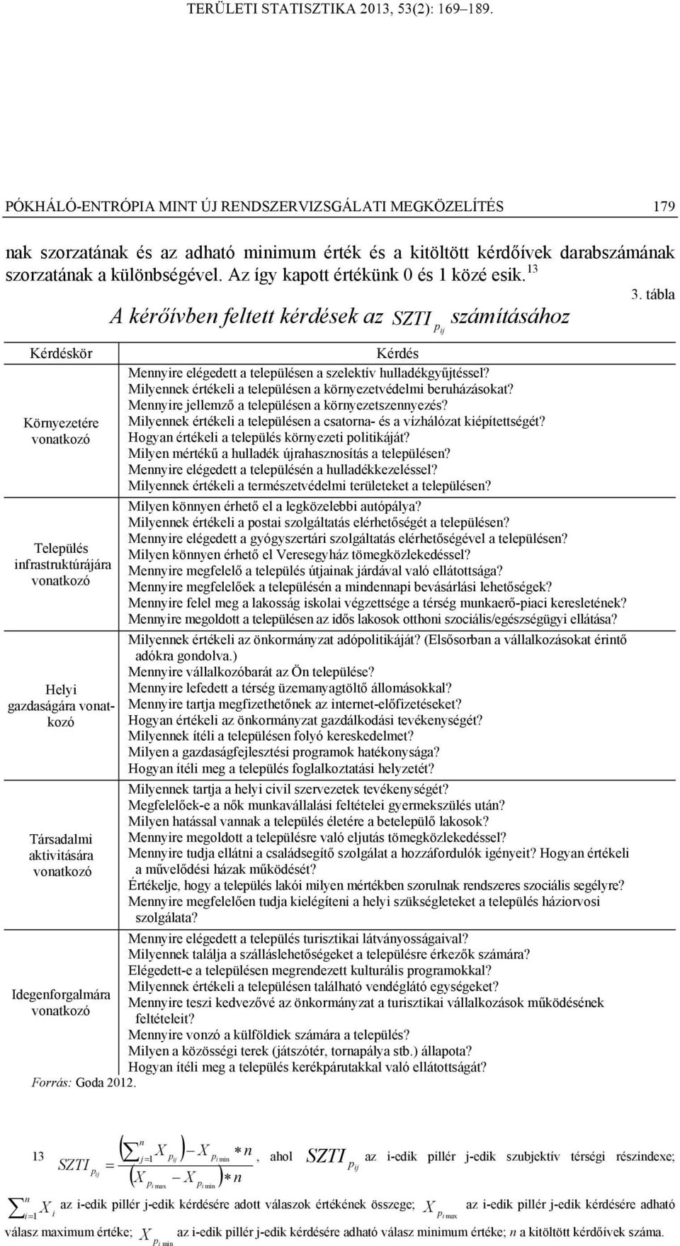 Meyre ellemző a teleülése a köryezetszeyezés? Köryezetére Mlyeek értékel a teleülése a csatora- és a vízhálózat kéítettségét? voatkozó Hogya értékel a teleülés köryezet oltkáát?