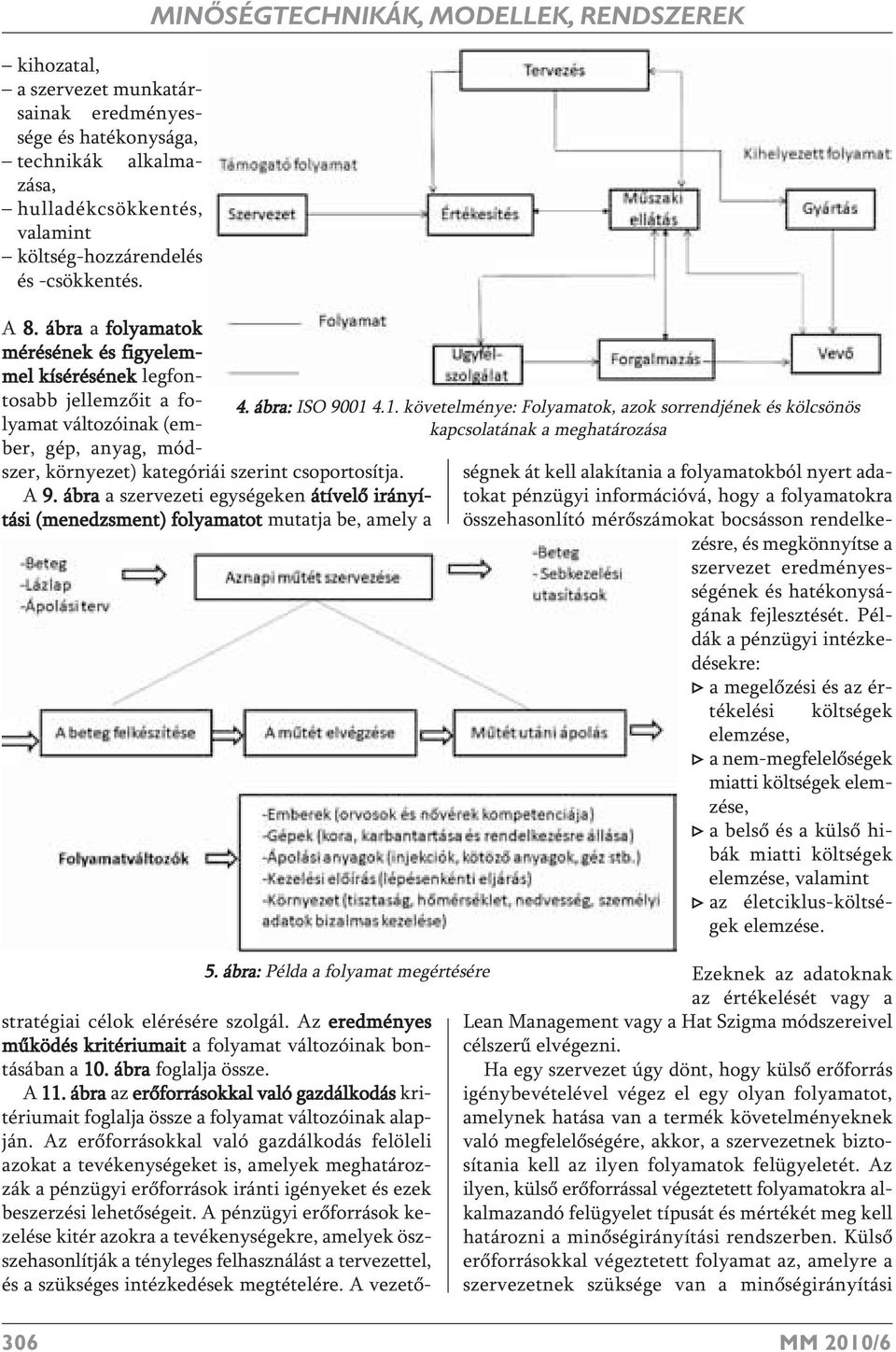 ábra a folyamatok mérésének és figyelemmel kísérésének legfontosabb jellemzőit a folyamat változóinak (ember, gép, anyag, módszer, környezet) kategóriái szerint csoportosítja. A 9.