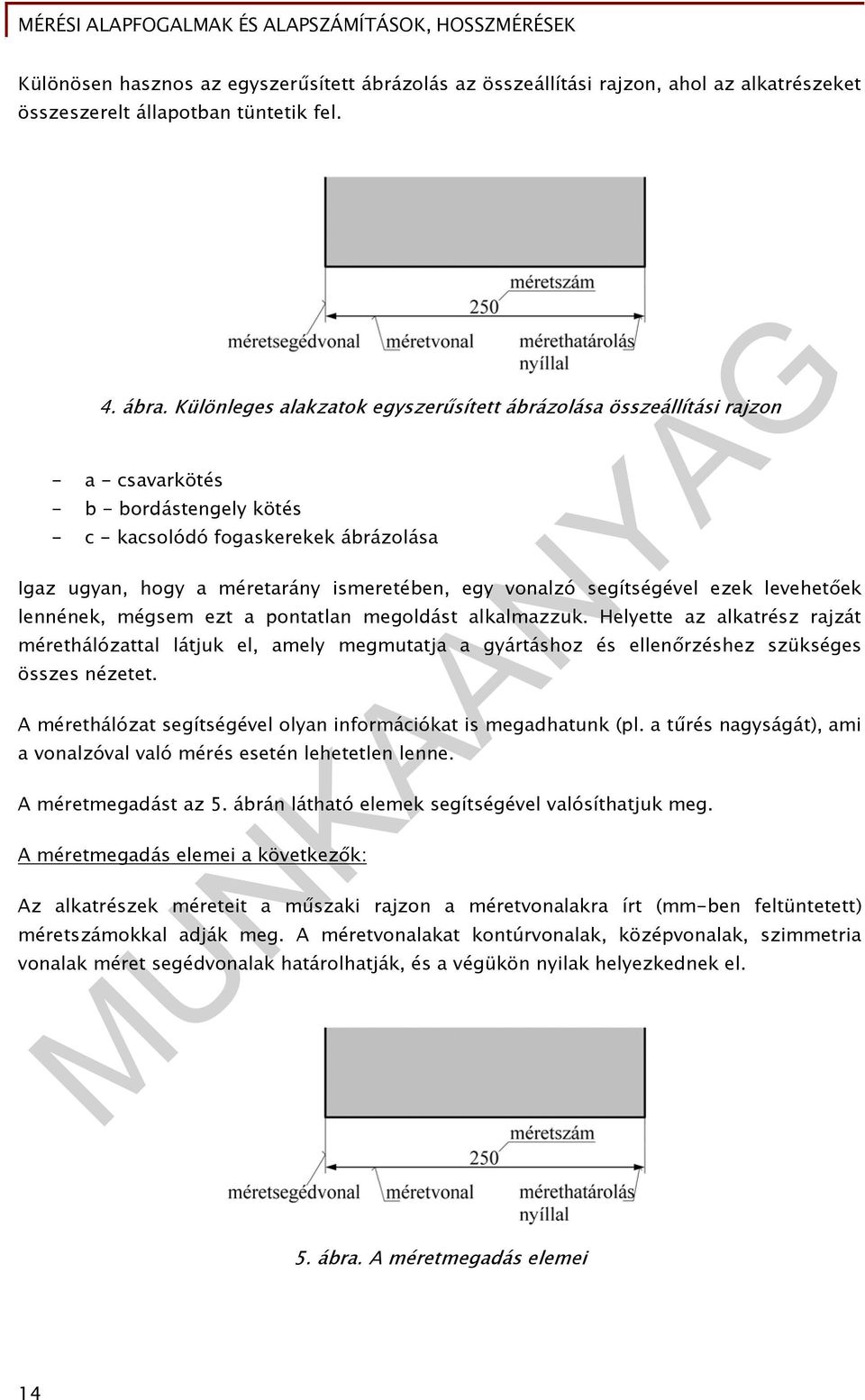 vonalzó segítségével ezek levehetőek lennének, mégsem ezt a pontatlan megoldást alkalmazzuk.