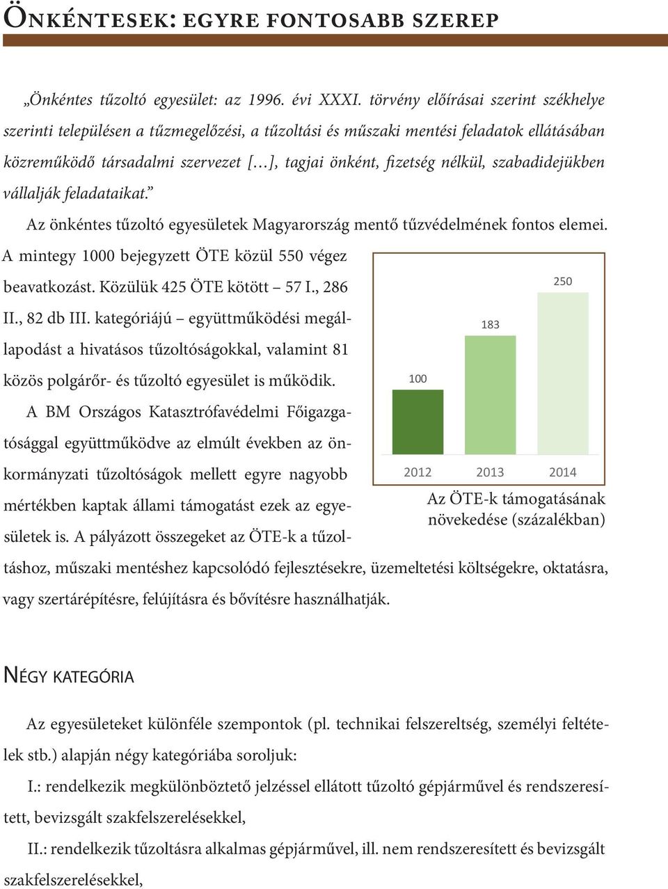 önként, fizetség nélkül, szabadidejükben vállalják feladataikat. Az önkéntes tűzoltó egyesületek Magyarország mentő 2014 tűzvédelmének 300 250 fontos elemei.